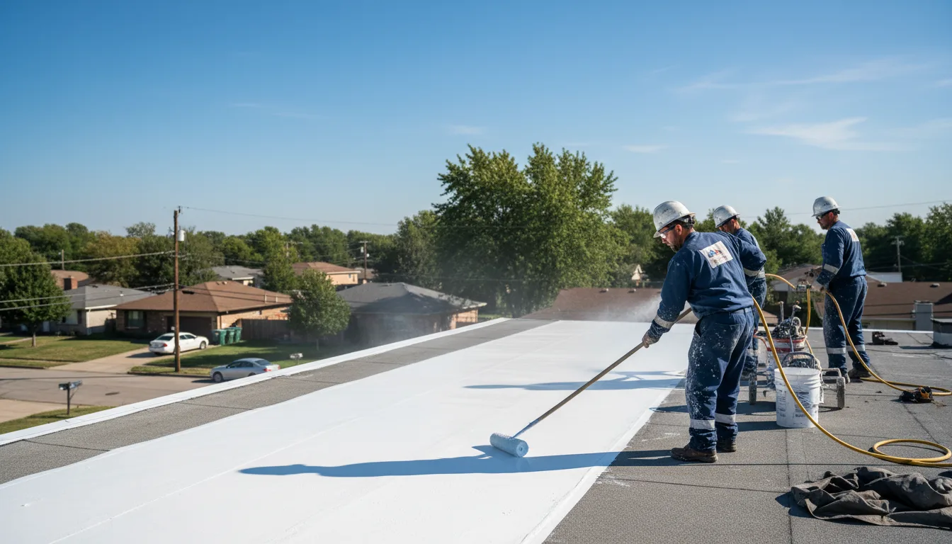 Commercial roof coating in Shelly, MN near me